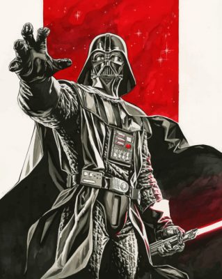 Aesthetic Darth Vader paint by numbers