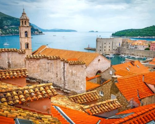 Walls of Dubrovnik Croatia Paint by numbers