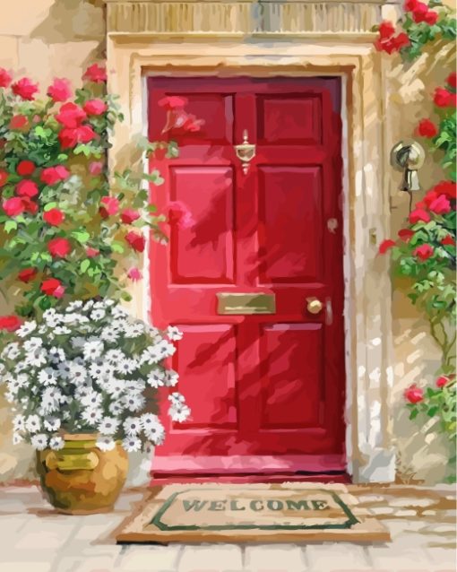 aesthetic-red-door-art-paint-by-numbers