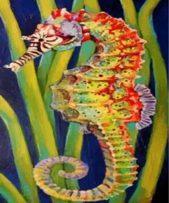 Aesthetic Seahorse Paint by numbers