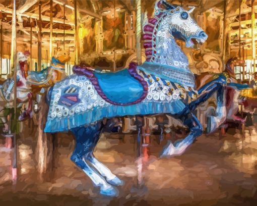 Carousel Horse Paint by numbers