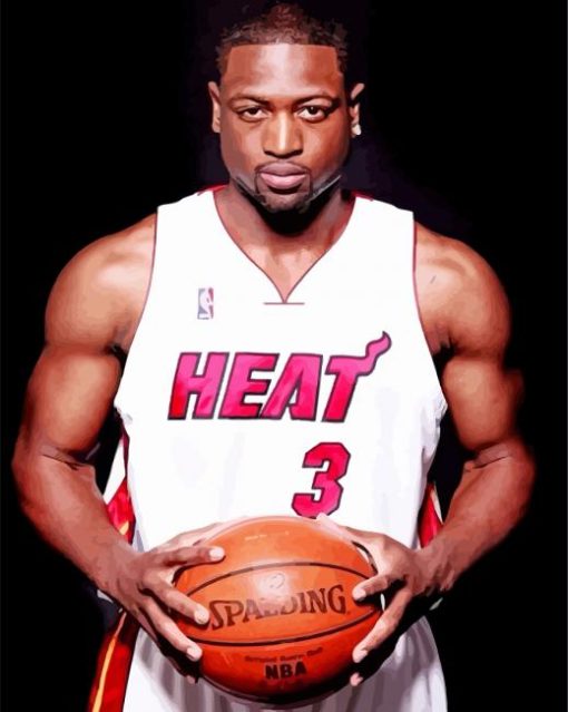Dwyane Wade Basketball Paint by numbers