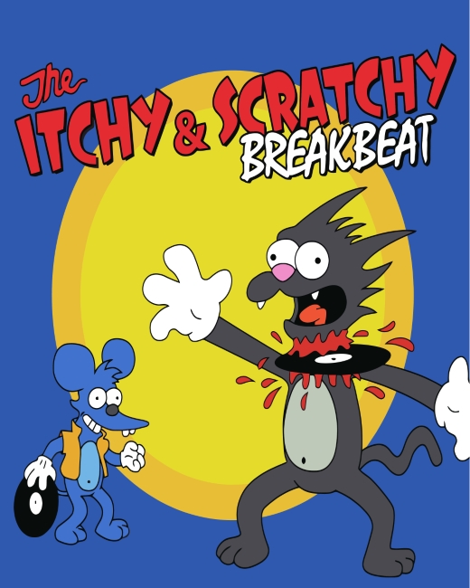 Itchy And Scratchy Animation Paint by numbers