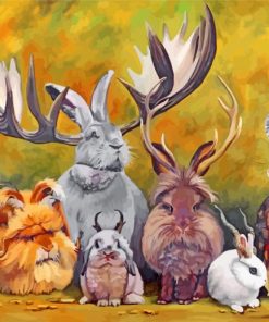 Jackalopes Of The World paint by numbers