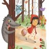 Little Red Riding Hood In Forest Paint by numbers