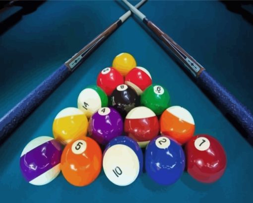 Pool Balls Paint by numbers