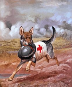 red-cross-dog-paint-by-numbers
