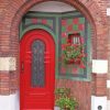 red-door-and-plants-paint-by-numbers