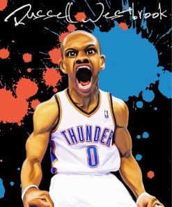 Russell Westbrook Caricature Paint by numbers
