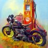 Vintage Motorcycle Paint by numbers