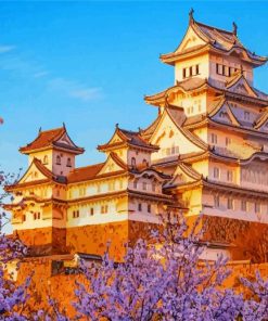 Aesthetic Himeji Castle Paint by numbers
