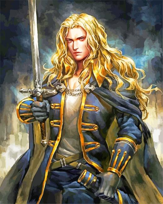 Alucard Castlevania Anime paint by number