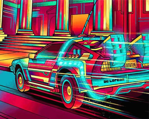 Back-to-the-future-delorean-paint-by-numbers
