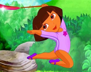 Ballerina Dora paint by numbers