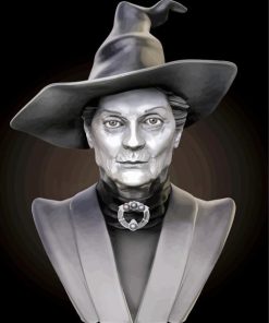Black and White Minerva Mcgonagall paint by number
