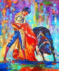 Bullfighter Art paint by numbers