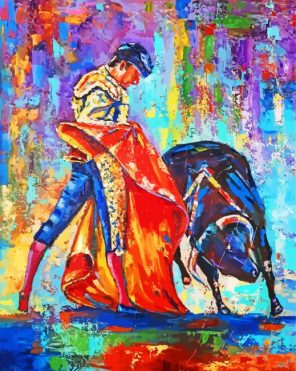 Bullfighter Art paint by numbers