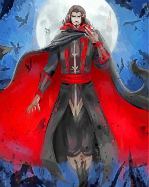 Castlevania Dracula paint by number