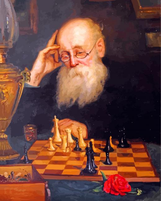 Chess Player paint by number