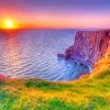 Cliffs Of Moher At Sunset paint by number