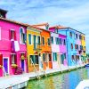Colorful Buildings paint by numbers