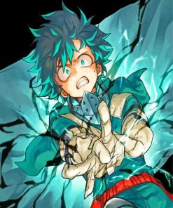 Deku Anime Character paint by number