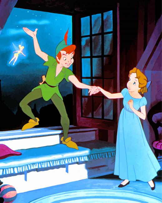 Disney Peter And Wendy paint by number