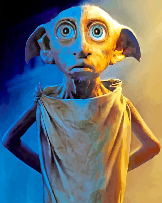 Dobby Harry Potter Movie - Paint By Number - Paint by Numbers for Sale