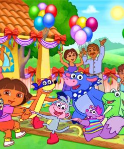Dora And Friends paint by number