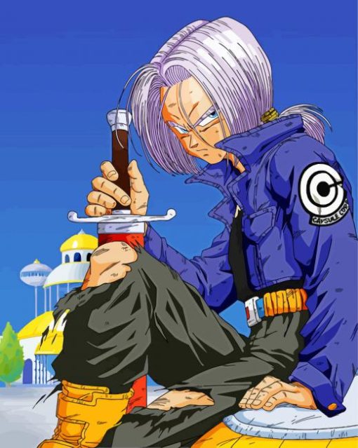 Dragon Ball Z Trunks paint by number