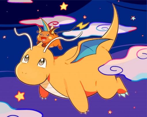 Dragonite-paint-by-number
