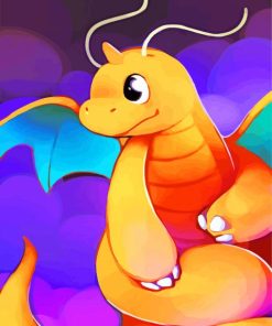 Dragonite-paint-by-numbers