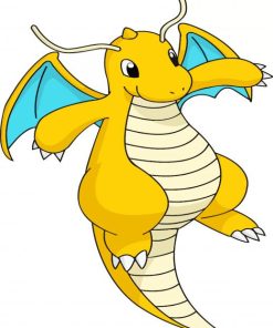 Dragonite-pokemon-anime-paint-by-number