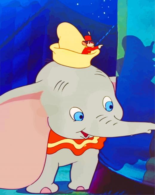 Dumbo disney paint by number