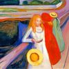 Edvard Munch The Girls On The Bridge Hamburg Paint By Number