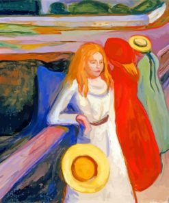 Edvard Munch The Girls On The Bridge Hamburg Paint By Number