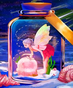 Fairy In Bottle Paint by numbers