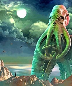 Cthulhu paint by numbers