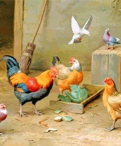 Feeding Time Edgar Hunt paint by numbers