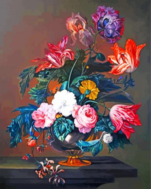 Flowers Vase Still Life paint by number