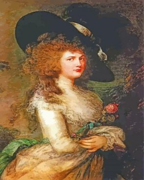 Gainsborough Lady Georgiana Cavendish paint by number