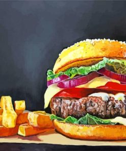 Hamburger-paint-by-number