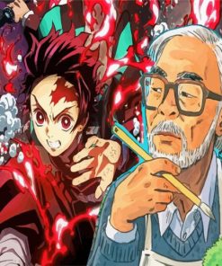 Hayao Miyazaki Animation paint by number