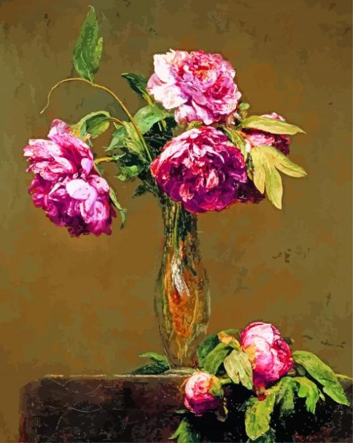 Henri Fantin Flowers Vase Paint by numbers