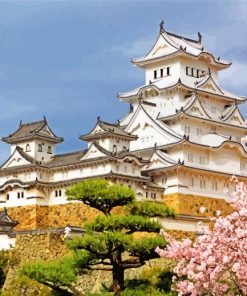 Himeji Castle Building Paint by numbers