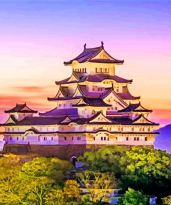 Himeji Castle Japan Paint by number