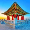 Korean Friendship Bell At Sunrise Paint By Number