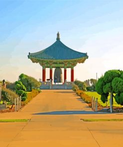 Korean Friendship Bell California paint by number