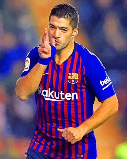 Luis Suarez Football Paint By Number