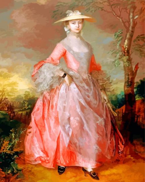 Mary Countess Howe gainsborough paint by numbers